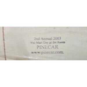 Pinecar Basic Car Kit PIN370 Pinewood Derby 2003 Day At The Races Walmart